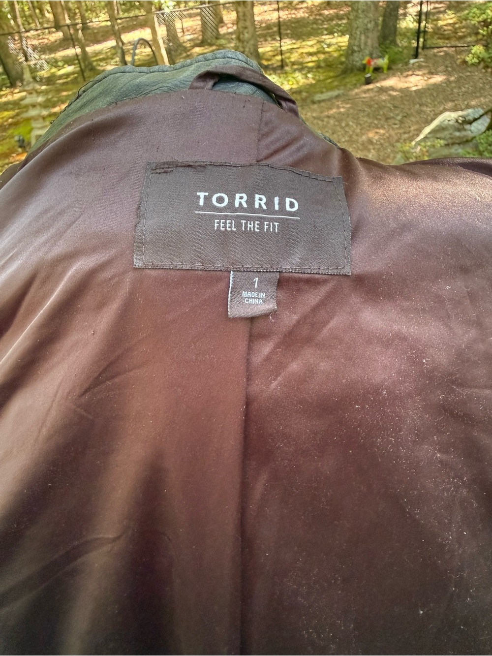Torrid Moto Jacket Black Faux Leather Zip - Picture 4 of 4